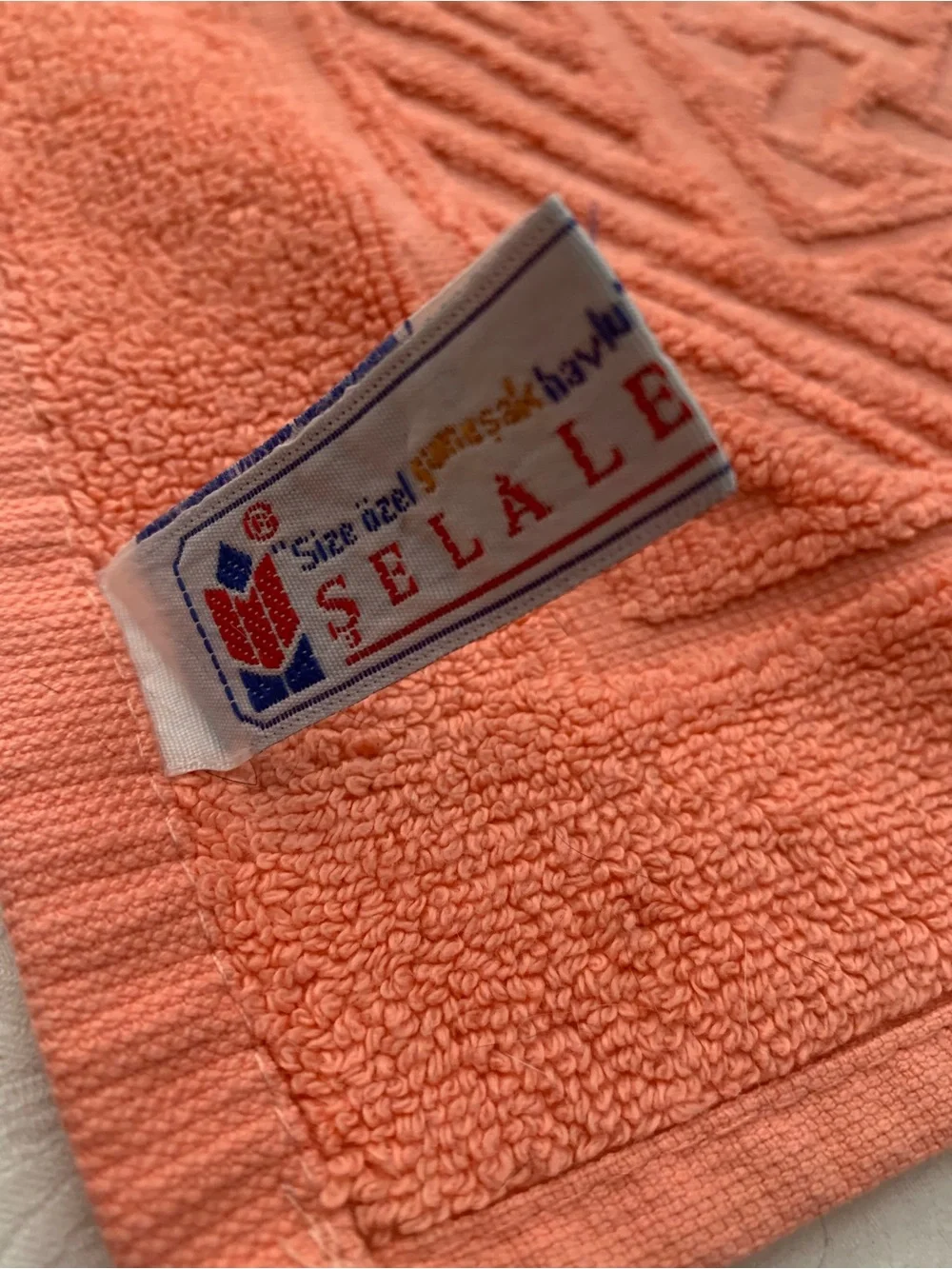 Plush Coral Bath Mat towel with Footprint Texture